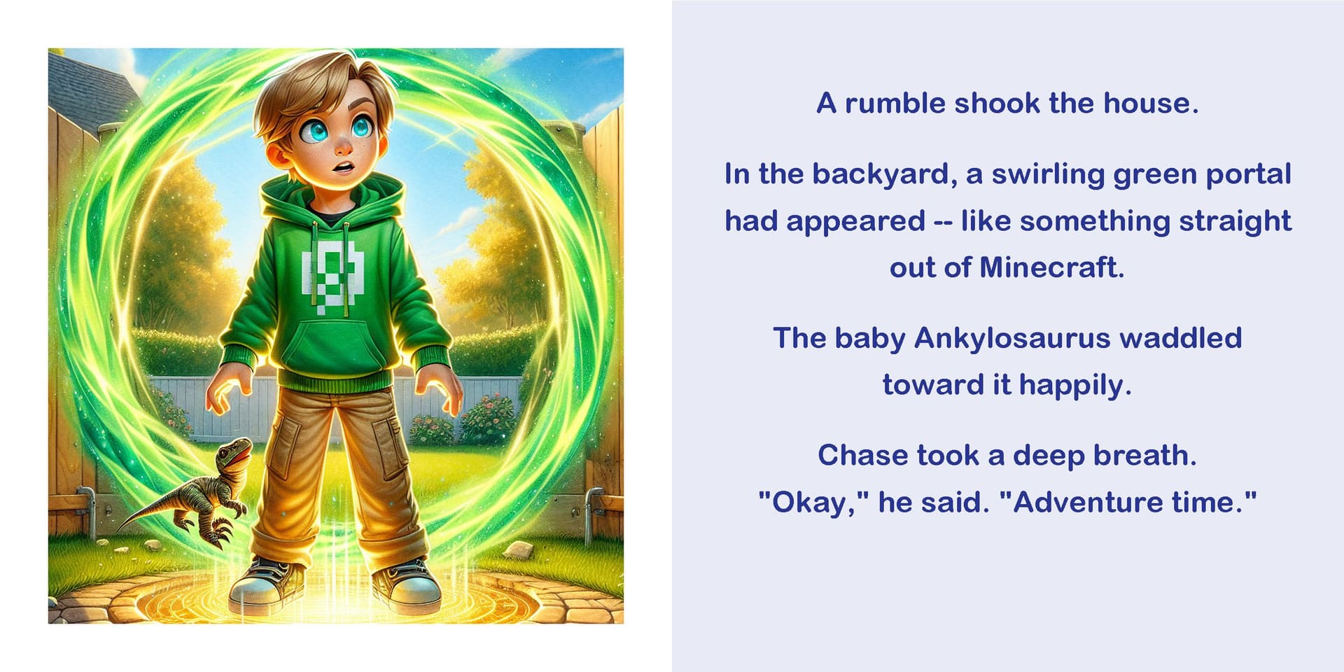 Pages 7–8 — Adventures of Chase: Dinosaur Explorer