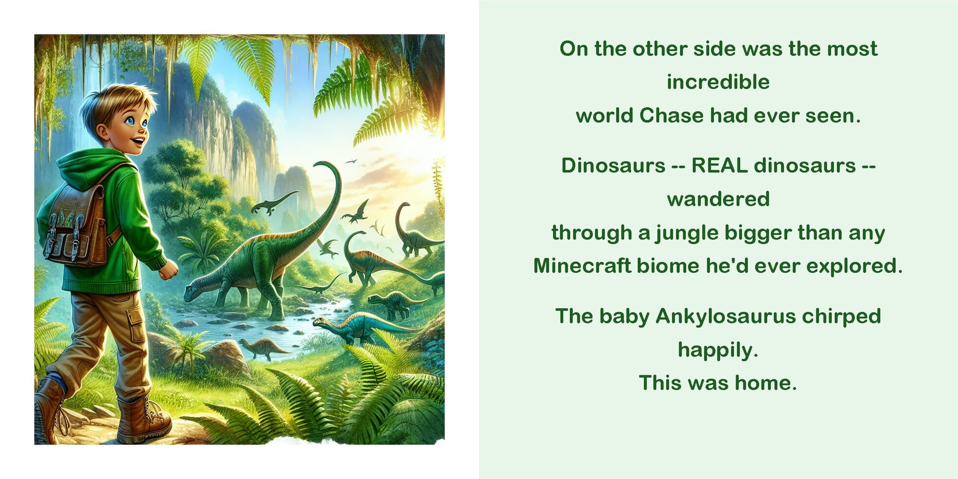 Pages 9–10 — Adventures of Chase: Dinosaur Explorer